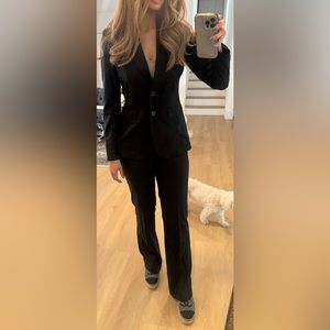 2 piece Anne Klein Women's Pinstripe Classic Tailored Suit